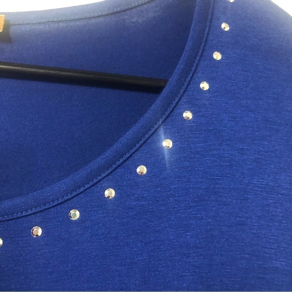 NWT Belldini Royal Blue Tunic Style Top Shirt Size Medium - Picture 4 of 11